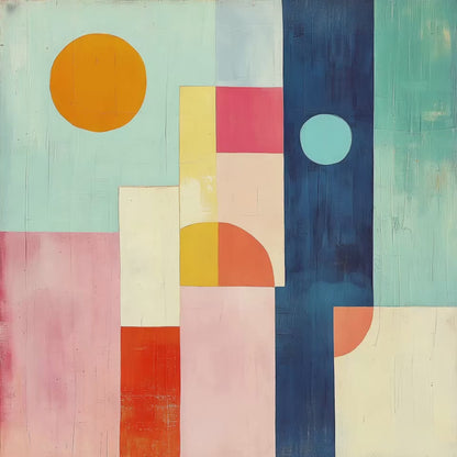 Abstract Color Blocks | Modern Geometric Wall Art for Contemporary Interiors