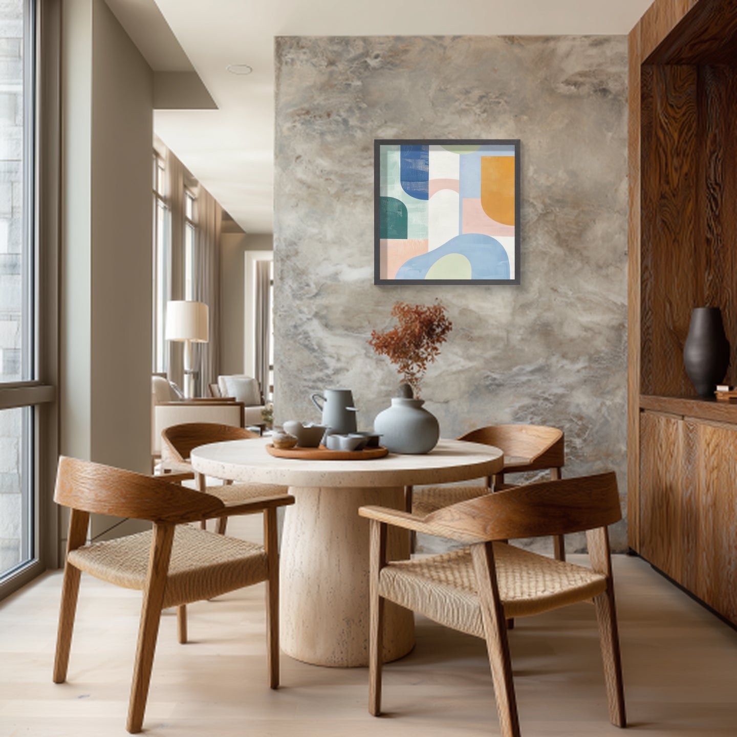 Fluid Abstract | Dynamic Acrylic Pour Painting for Modern Office Wall Art