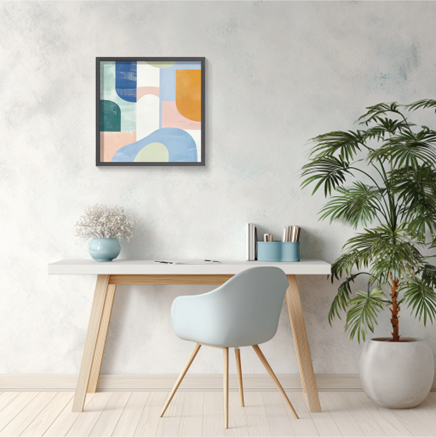Fluid Abstract | Dynamic Acrylic Pour Painting for Modern Office Wall Art